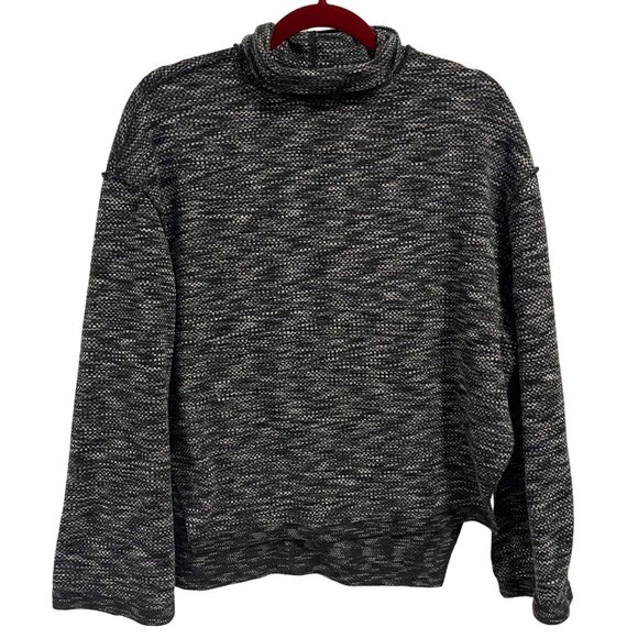 Free People We the Free Sunny Days Turtleneck‎ Heathered Grey Sweater Size S - Picture 1 of 6